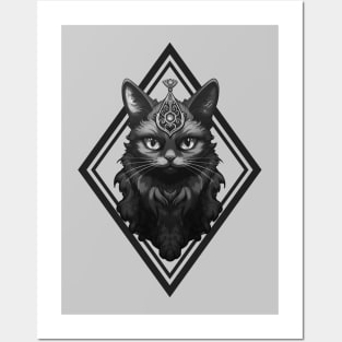 Gothic Cat Posters and Art